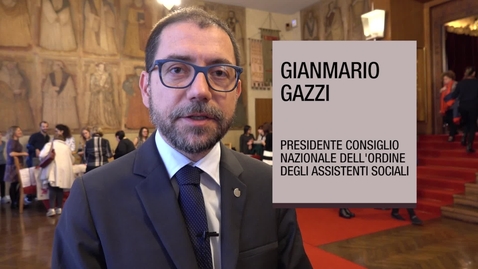 Thumbnail for entry Intervista a Gianmario Gazzi, Presidente Ordine Nazionale Assistenti Sociali, 6 novembre 2018
