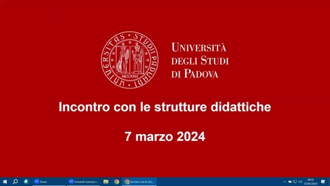 Thumbnail for Zoom 7 marzo 2024 - Linee guida C1 e SUA