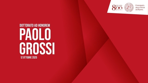 Thumbnail for Dottorato ad honorem in Giurisprudenza a Paolo Grossi