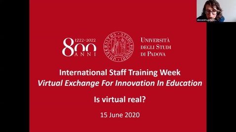 Thumbnail for entry International Staff Training Week 2020 - DAY 1