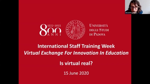 Thumbnail for International Staff Training Week 2020 - DAY 1