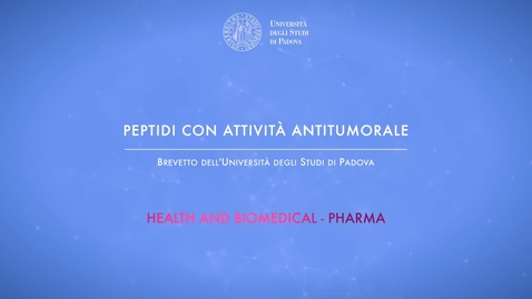 Thumbnail for Peptide con attività antitumorali video breve