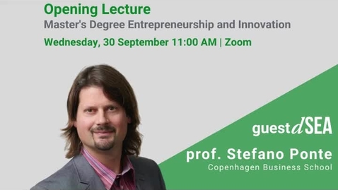Thumbnail for Opening Lecture: 'Business, Power, and Sustainability in Global Value Chains'