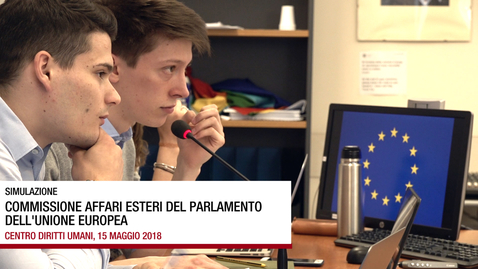 Thumbnail for entry Simulazione di una seduta del Parlamento Europeo, 15 maggio 2018