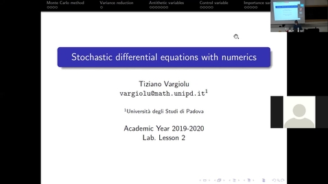 Thumbnail for entry Numerical Methods in Probability - lecture 2