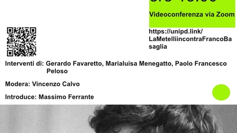Thumbnail for entry La Metelli incontra Franco Basaglia