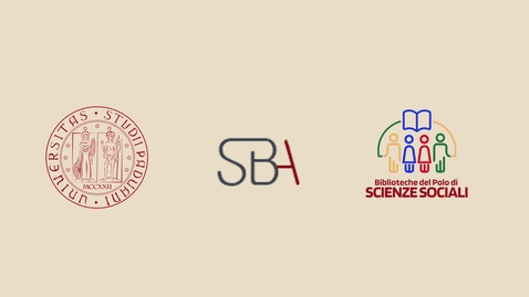 Thumbnail for La mia ricerca - Le biblioteche del Polo di Scienze Sociali