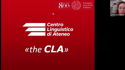 Thumbnail for entry Webinar &quot;Meet the University Language Centre (CLA) - 11th February