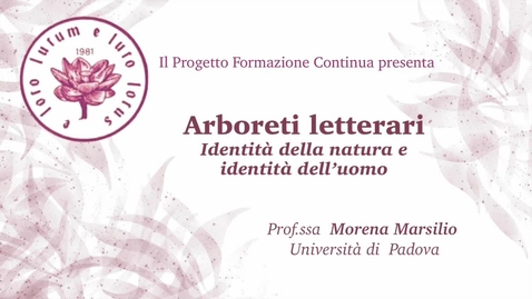 Thumbnail for entry Arboreti Letterari