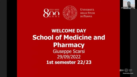 Thumbnail for entry Welcome days_School of Medicine (29/09/2022)