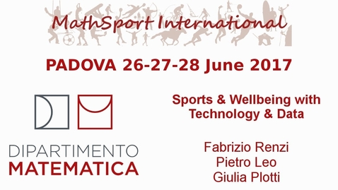 Thumbnail for entry MathSport International 2017: Sports &amp; Wellbeing with Technology &amp; Data