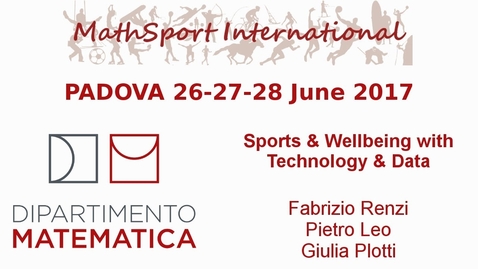 Thumbnail for MathSport International 2017: Sports &amp; Wellbeing with Technology &amp; Data