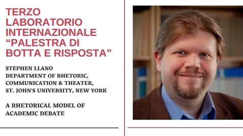 Thumbnail for Stephen Llano - A Rhetorical Model of Academic Debate