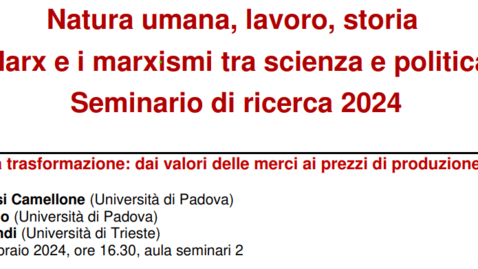 Thumbnail for entry Seminario di ricerca 2024. Relazione di Mauro Farnesi Camellone