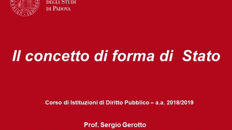 Thumbnail for Il concetto di forma di Stato (10.10.2018)