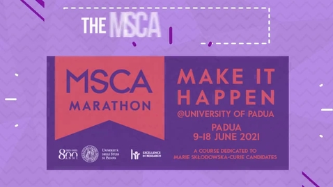 Thumbnail for entry MSCA Marathon@Unipd 2021