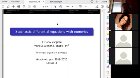 Thumbnail for entry Numerical Methods in Probability - lecture 5