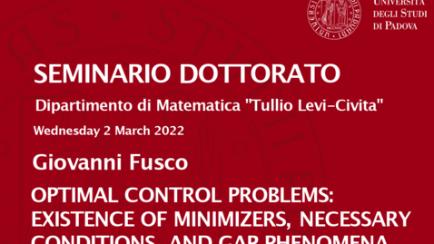 Thumbnail for entry Seminario Dottorato 2021/22 - Giovanni Fusco (02.03.2022)