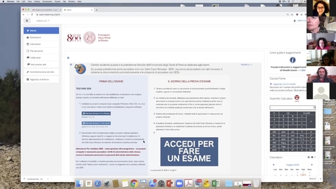 Thumbnail for Come creare e impostare un Quiz con il Moodle dedicato agli esami: incontro del  21 maggio