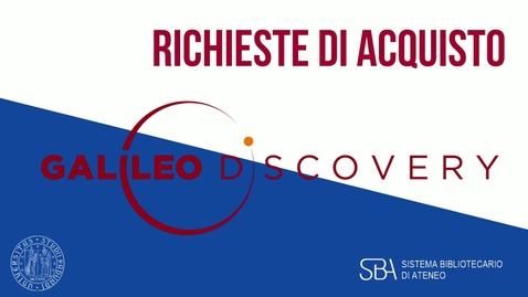 Thumbnail for TUTORIAL Richieste di acquisto