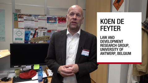 Thumbnail for Interview to Koen De Feyter, Padova, 26 November 2018