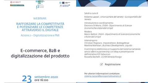 Thumbnail for E-commerce, B2B e digitalizzazione del prodotto.