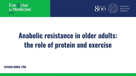 Thumbnail for entry 4.15 Anabolic resistance in older adults_ the role of protein and exercise