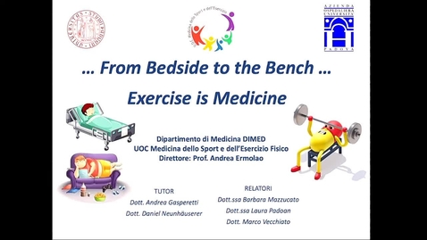 Thumbnail for entry …From Bedside to the Bench… Exercise is Medicine
