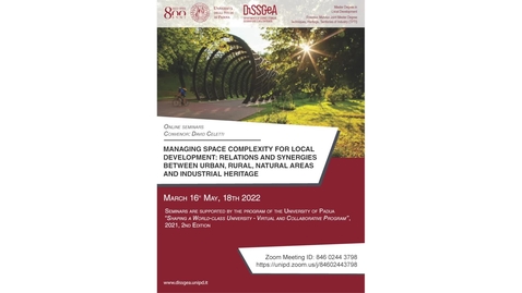 Thumbnail for The Seminars of the Master Course in LOCAL DEVELOPMENT, AY 2021/22 – Irina Turgel