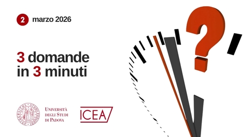 Thumbnail for Tre domande in tre minuti: Lorenzo Sanavia