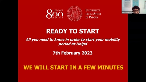 Thumbnail for entry Webinar &quot;Ready to start&quot; - 7th February