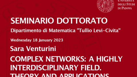 Thumbnail for entry Seminario Dottorato 2022/23 - Sara Venturini (18.01.2023)