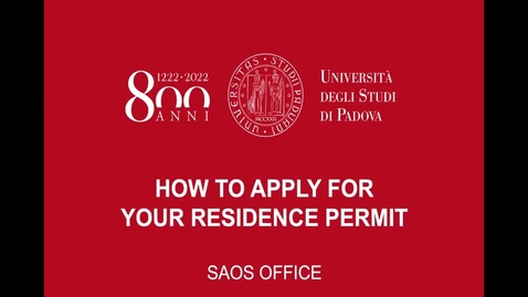 Thumbnail for How to apply for your residence permit