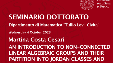 Thumbnail for entry Seminario Dottorato 2023/24 - Martina Costa Cesari (04.10.2023)