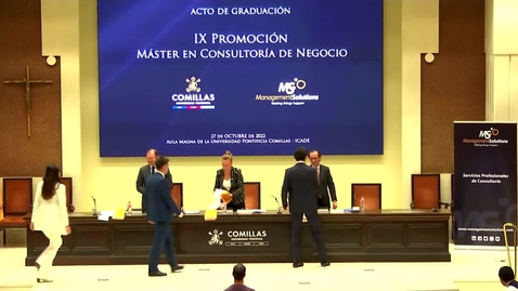 Miniatura para Acto de Graduación. Máster en Consultoría de Negocio Management Solutions. 27/10/2022