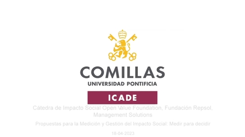 Miniatura para la entrada Propuestas Para La Medición Y Gestión Del Impacto Social  Medir Para Decidir 18-04-2023