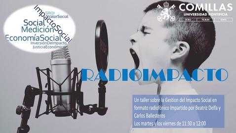 Miniatura para la entrada RADIOIMPACTO 10-Entrevista a Carlos Prieto (COMILLAS SOLIDARIA)