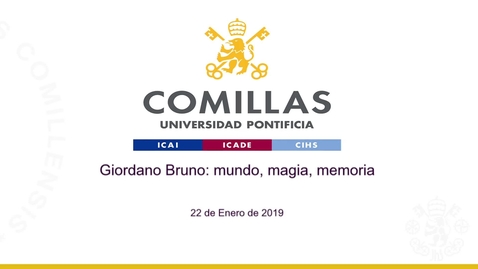 Miniatura para la entrada Giordano Bruno 22-01-2019
