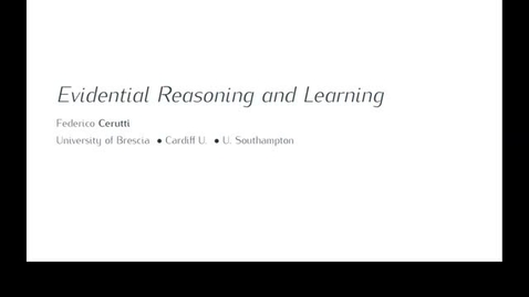 Miniatura para la entrada Informational seminar: Evidential Reasoning and Learning by Federico Cerutti
