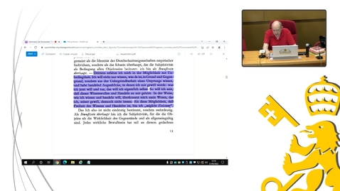 Miniatura para la entrada Seminario de Doctorado &quot;Verdad, Existencia y Vida&quot;. Profesor Miguel García Baró. 21/05/2022