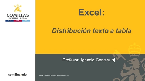 Miniatura para la entrada Excel-2- Distribuir Texto a Tabla
