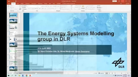 Miniatura para la entrada Seminar: The Energy Systems Modelling Group in DLR by Shima Sasanpour (27-04-23)