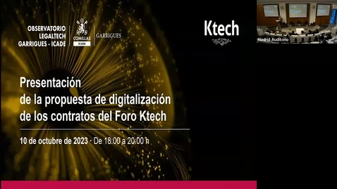 Miniatura para la entrada Presentación del Foro Ktech 10-10-2023