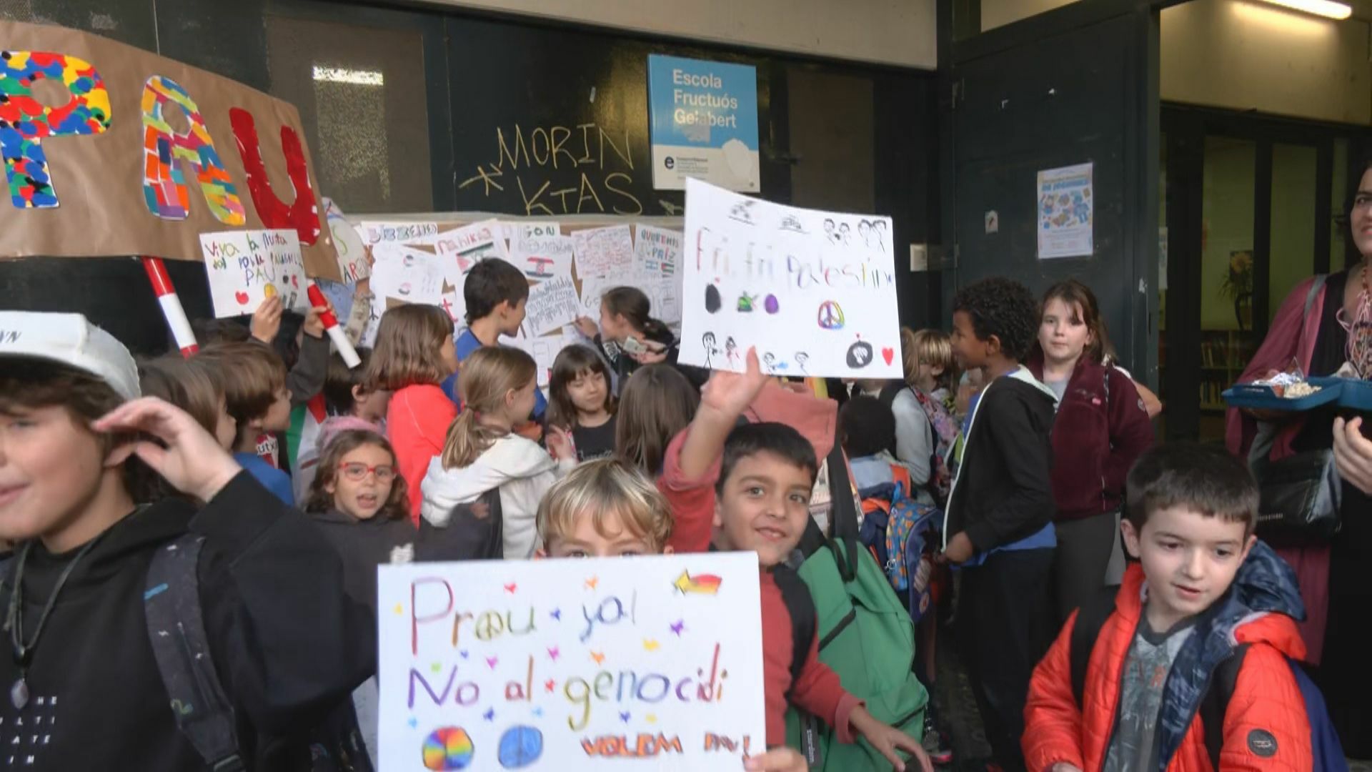 Les escoles de Barcelona se solidaritzen amb Gaza: demanen l’alto el foc a  i fer boicot a Israel