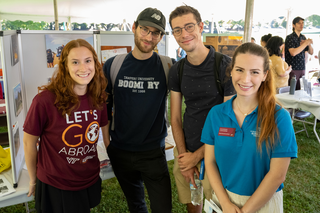 Students discover study abroad opportunities at the fall fair