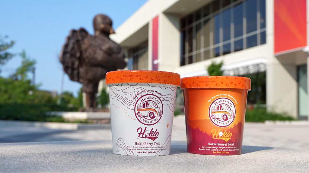 New Hokie themed ice cream flavors inspired by summer and scholarship