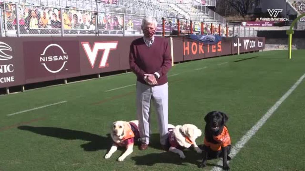 Frank Beamer and the Virginia Tech Therapy Dogs Have a Message for You