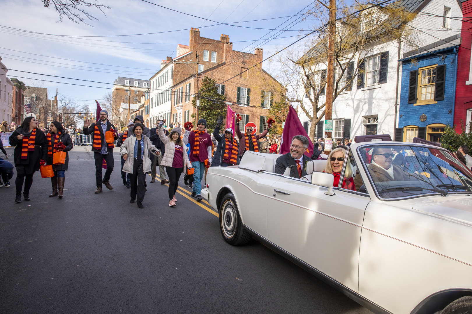 President Sands 'Grand Marshal' of Scottish Walk Parade in Alexandria