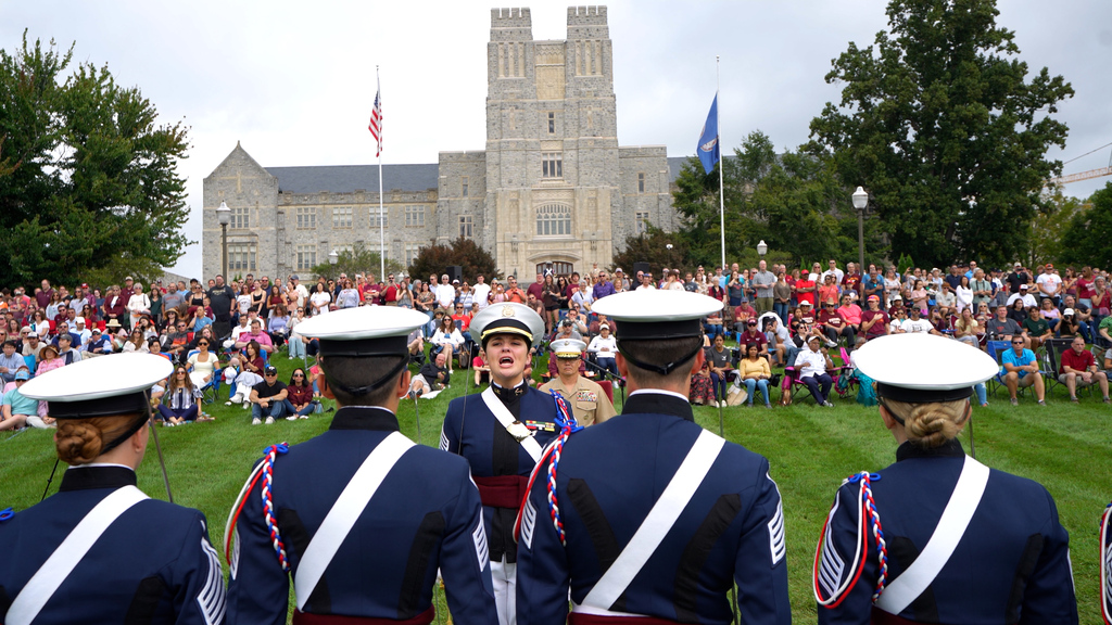 New Cadet Parade for class of 2029