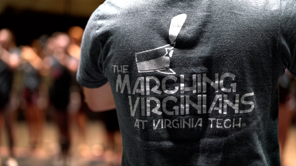 The Marching Virginians record "Tech Triumph" at Moss Arts Center